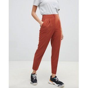 ASOS High-Waisted Rust Cigarette Pants